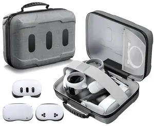 BEBONCOOL Carrying Case for Meta Quest 3S/3/Quest 2 & Vision Pro – Compatible with Official/Elite Strap, Controllers & Accessories – Ideal for Travel & Home Storage