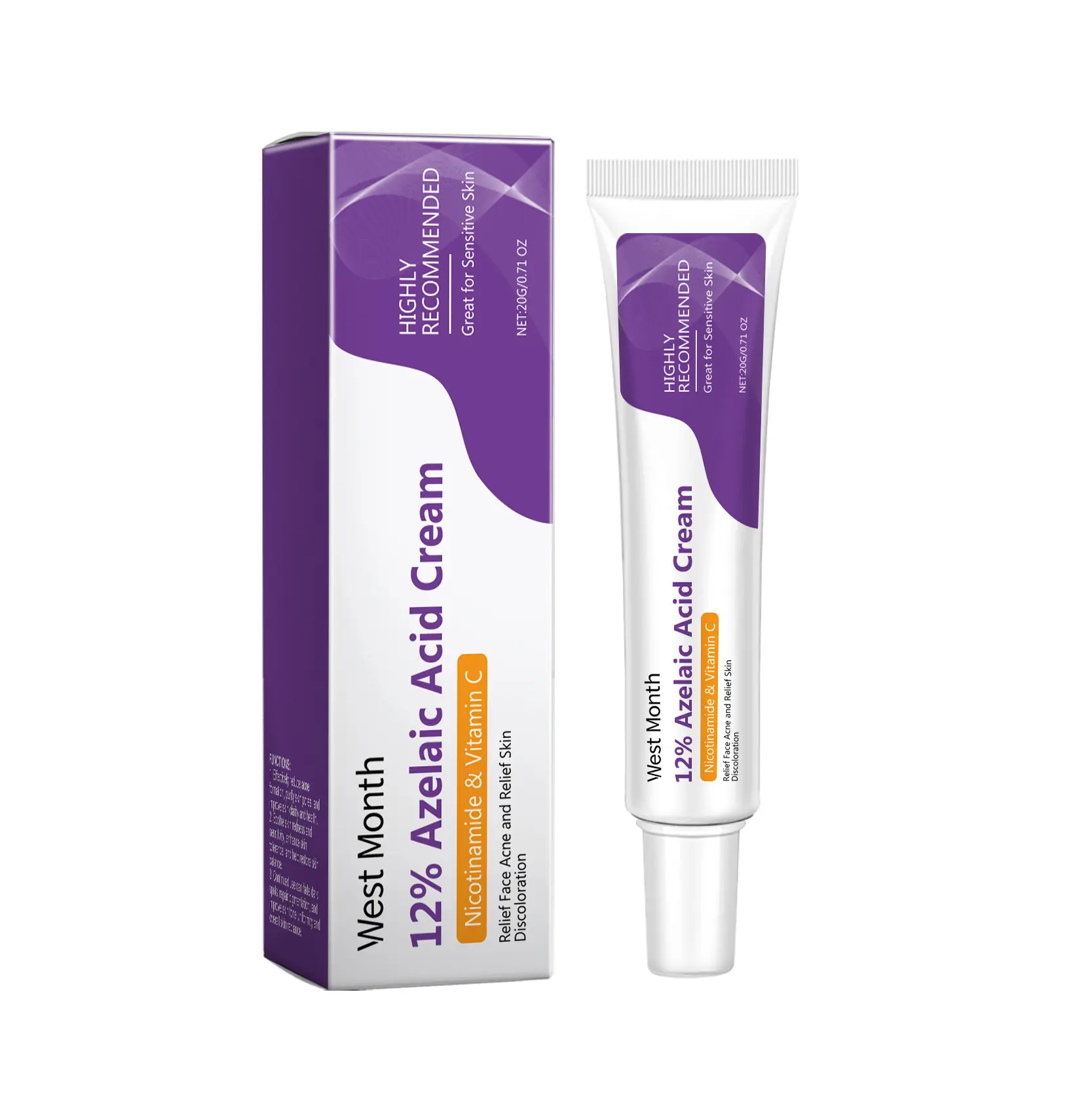West Month Azelaic Acid Repairing Face Cream - Gentle Repairing and Cleansing Face Cream