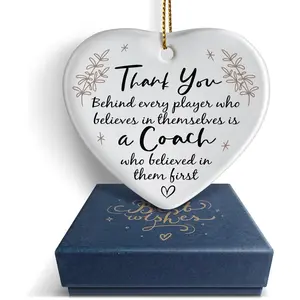 Thank You Gifts for ,Thank You  Office Decor,Baseball, Basketball, Soccer, Football, Swim, Volleyball   Ornament Keepsake with  Box