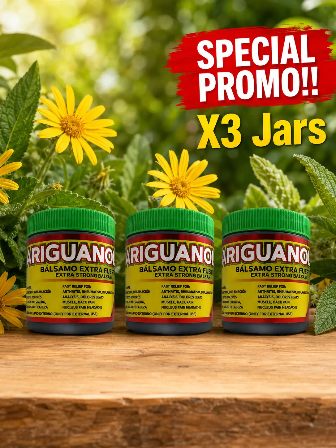 (Pack of 3) Mariguanol Pomada Muscular 125g -Mariguanol Massage Balm - Hydrating - Soothing Full Relaxing Body Care