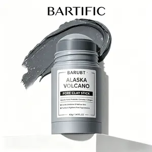 Alaska Volcano Pore Clay Stick Cleansing Blackhead Remover Face Mask Stick with Natural Clay Gentle Exfoliating Smoothing Skin Non-Drying Skincare