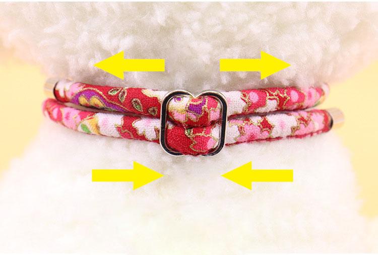 Japanese Necklace Cat Cartoon Printing Collar Natural Camphor Wood Pet Insect Repellent Collar Dog Bell Collar