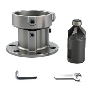 2Pcs Adjustable Metal Chamfering Tool Kit, Professional Deburring End Mill Cutter with Wrenches for Machinists