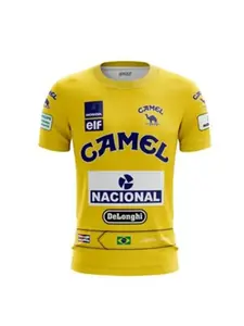 Men Retro Short Sleeved T-shirt Outdoor Running Extreme Sports Leisure Fashionable Trend Top T-shirt Quick Drying Sportswear