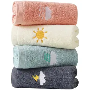 Bathroom Hand Towels Set of 4, Hand Towel Soft Cotton Towel Highly Absorbent Hand Towel, Hand Towels for Bath, Hand, Face, Gym and Spa, Size 14" x 29" Home Goods Multicolor