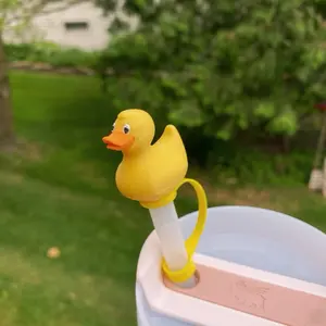 Ducky Cute Straw Toppers and Charms for Stanley Tumbers & 9.5mm Straws with Durable PLA Design - Stylish, Beverage