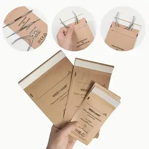 Kraft Paper Self-Sealing Bags for Nail Tools, Sterilization Plastic-Free Disinfection Pouches for Nail Art, High-Pressure Cleaning Bags