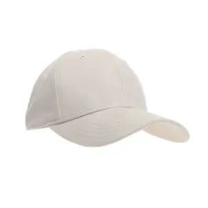 PAGE and TUTTLE Mens Solid Brushed Structured Cap Golf Athletic Athletic Cap - Beige