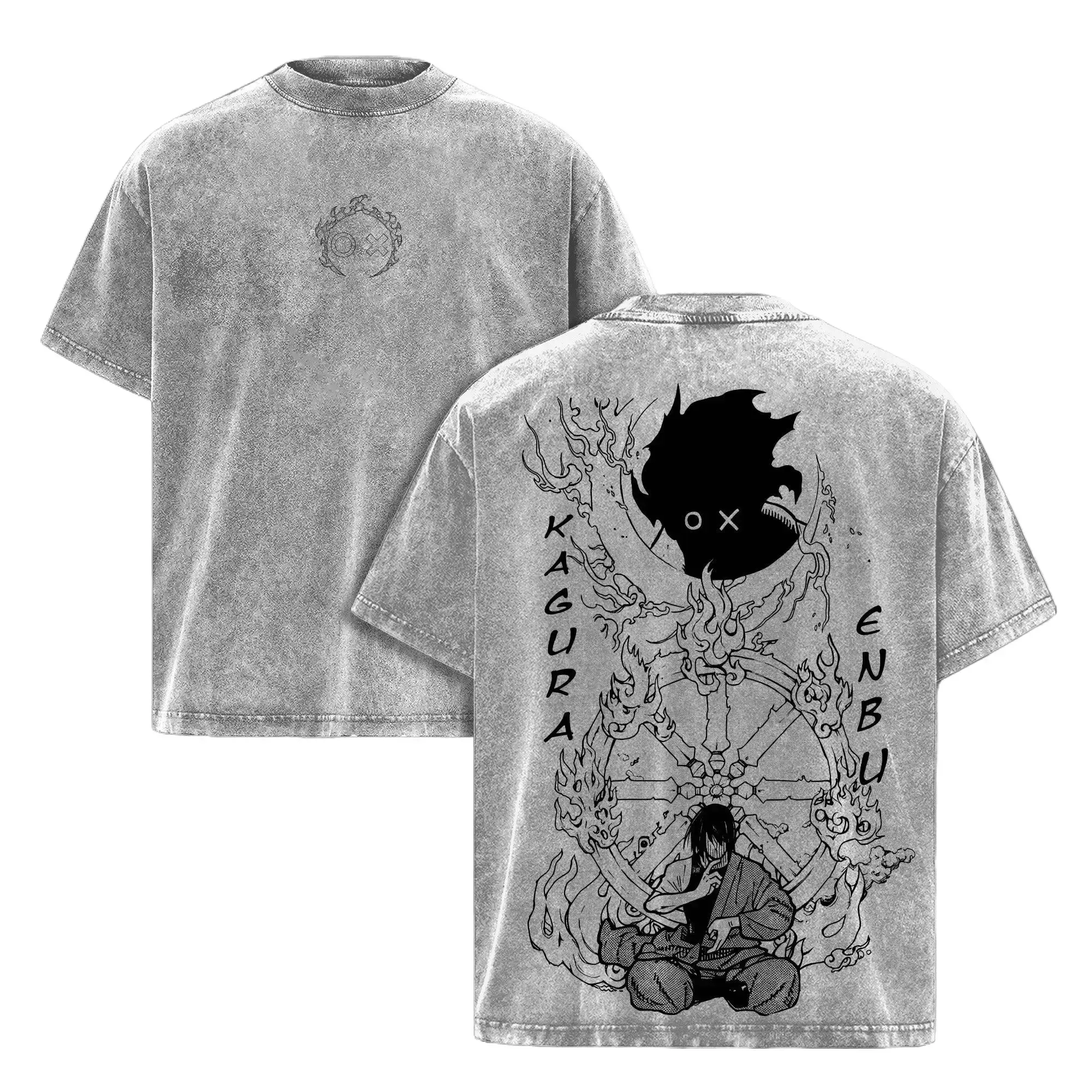 Benimaru Fire Force Shirt Vintage Washed Oversized Graphic Tee Flame Captain Anime 90s Retro Unisex Premium Cotton Short Sleeve Top Casual American Streetwear Gym Pump Cover Edgy Manga Aesthetic Crew Neck Clothing Apparel Men Women Trendy Y2K Fashion USA