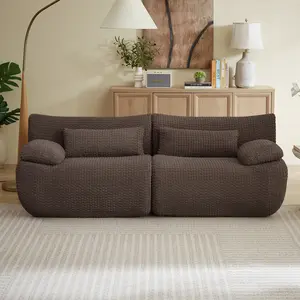 Loveseat Sofa, Cloud Boneless Couches for Living Room, Modern Modular Sectional Sofa, Oversized