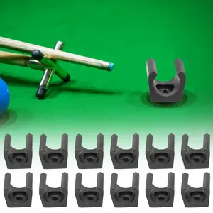 10-Pack Durable Plastic Pool Cue Holder - Lightweight Space-Saving Pool Cue and Fishing Rod Organizer