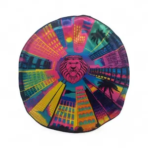 Jiggsaw 7x7 Crown Patch - Silky Wave Cap with Long Wide Straps, Breathable & Sweat-Wicking, Stylish Hair Care & Comfort Fit, Motorcycle Cap Head Wrap Geometric Embroidery Design