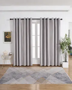 4pcs Blackout Comfortable Curtains for Living Room Bedroom