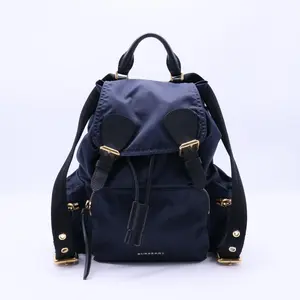 Pre-owned BURBERRY Canvas Backpacks Nylon Medium Rucksack Backpack Ink Blue B21710