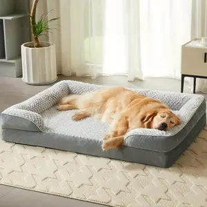 Large Pet Dog House, All-Season Detachable Non-Stick Fur, Summer Dog Bed, Cat Nest, Medium Small Dogs Anti-Tear Pet Sofa
