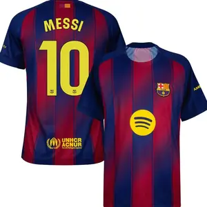Unisex Soccer/Football Barcelona Team Lionel Messi 10 La Liga 2025/26 Home/Away Replica Jersey HZE