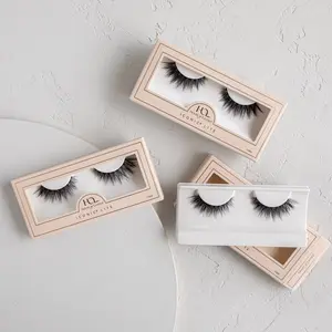 House of Lashes Iconic Lite False Eyelashes - Faux Mink for Everyday Wear, Medium Volume, Long Length, Black Band, Award-Winning Design
