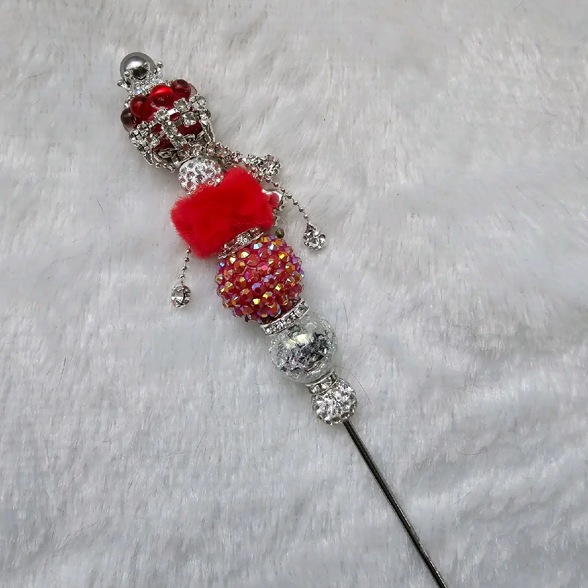 Red crown dangle