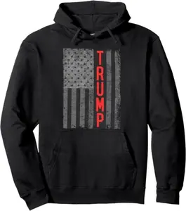 Trump's America USA Flag Pullover Hoodie