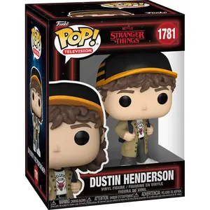 Stranger Things Season 5 Dustin Henderson Funko Pop! Vinyl Figure #1781 Collector Set Tv Show