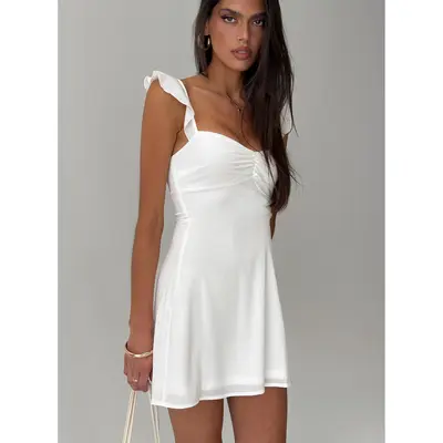 Rosebud Broiderie Off The Shoulder Mini Dress White - TikTok Shop Rosebud Broiderie Off The Shoulder Mini Dress White - TikTok Shop