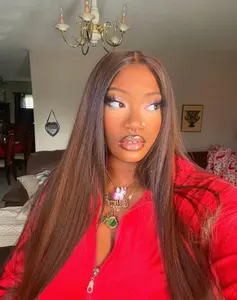 Chocolate Diamond Pearl | LuxeFiber 30” Silky Straight Closure Wig