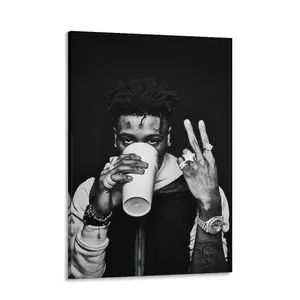 Vintage Music Poster Retro NBA YoungBoy Poster Rapper Poster  Room Decorative