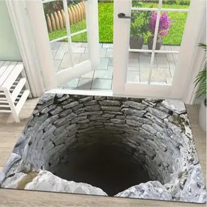 Non-Slip Door Mat Bathroom Rug, Diatomite Bathroom Mat, 20x32 Inch Low Profile Rubber Bottom, Decorative Floor Mat for Living Room Bedroom Kitchen, Indoor Outdoor Use, Bathroom Drying Doormat