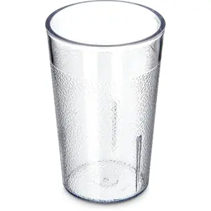Stackable ShatterResistant Plastic Tumbler, 5 oz., Clear (Pack of 6)