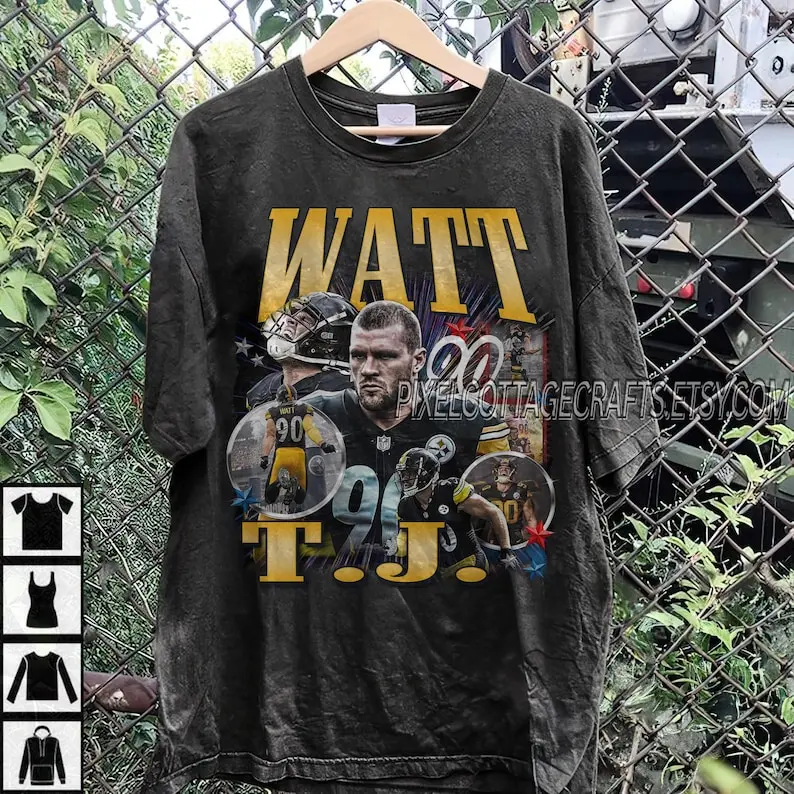 Watt Vintage Bootleg Graphic Tee, Pittsburgh Football  Shirt