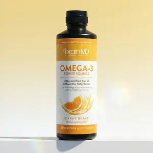 Omega-3 Power Squeeze | Ultra-purified fish oil without the fishy flavor | by BrainMD