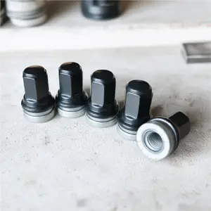 Ford F-250 F-350 Transit Wheel Lug Nuts M14x1.5 | Black Stainless Steel Lug Nuts