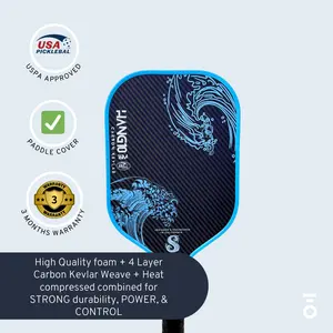 Splash Hang10 Elongated Carbon & Kevlar 16mm - Foam Injected Walls - Includes Paddle Cover
