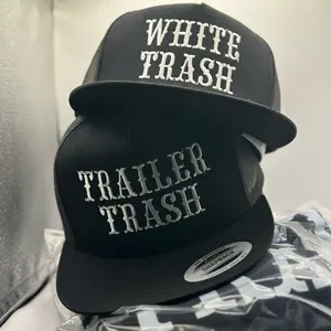 White trailer trAsh cap