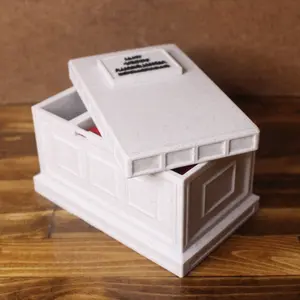 Balin's Tomb - LOTR Inspired Commander Deck Box w/ Tomb Plaque Puzzle Lid! Card Storage / Card Organizer