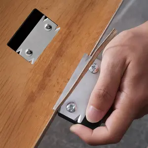 2 Pack Woodworking Edge Trimmer, Hand Burr Planer, Edge Corner Planer, Wood Chamfering Fillet Scraper, Edge Banding Cutter