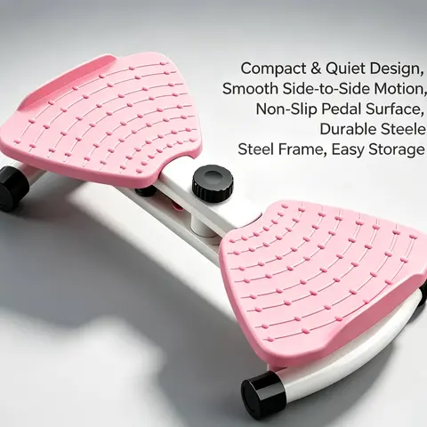 Ab Twisting Board - Compact, Quiet & Apartment-Friendly, Space-Saving Ab Core Workout Equipment, Portable Waist Toner for Aerobic Exercise, No Assembly Required Women's Fitness Trainer (Weekly Deals)