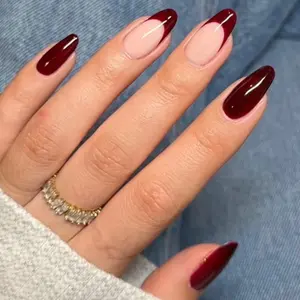 DND 633 Garnet Red Gel and Lacquer Duo nail care nail art