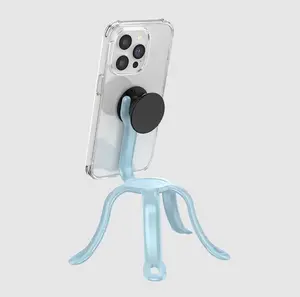 Multi-Functional Popsocket Phone Grip, Stand and Mount - Stylish, Durable, Flexible, Adjustable Aesthetic Mobile Accessory (Blue Sigh)