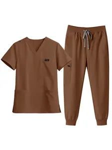 Men’s SPA Pharmacy Scrub Set Lightweight Beauty Salon Uniform Pharmacist Care Workwear for Clinic