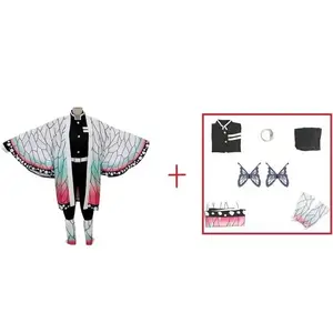 Kochou Shinobu Cosplay Costume Anime Demon Slayer Cosplay Acres Uniform Wig Halloween Party Costume Adult Children