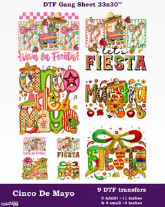 Cinco De Mayo DTF Gang Sheet
