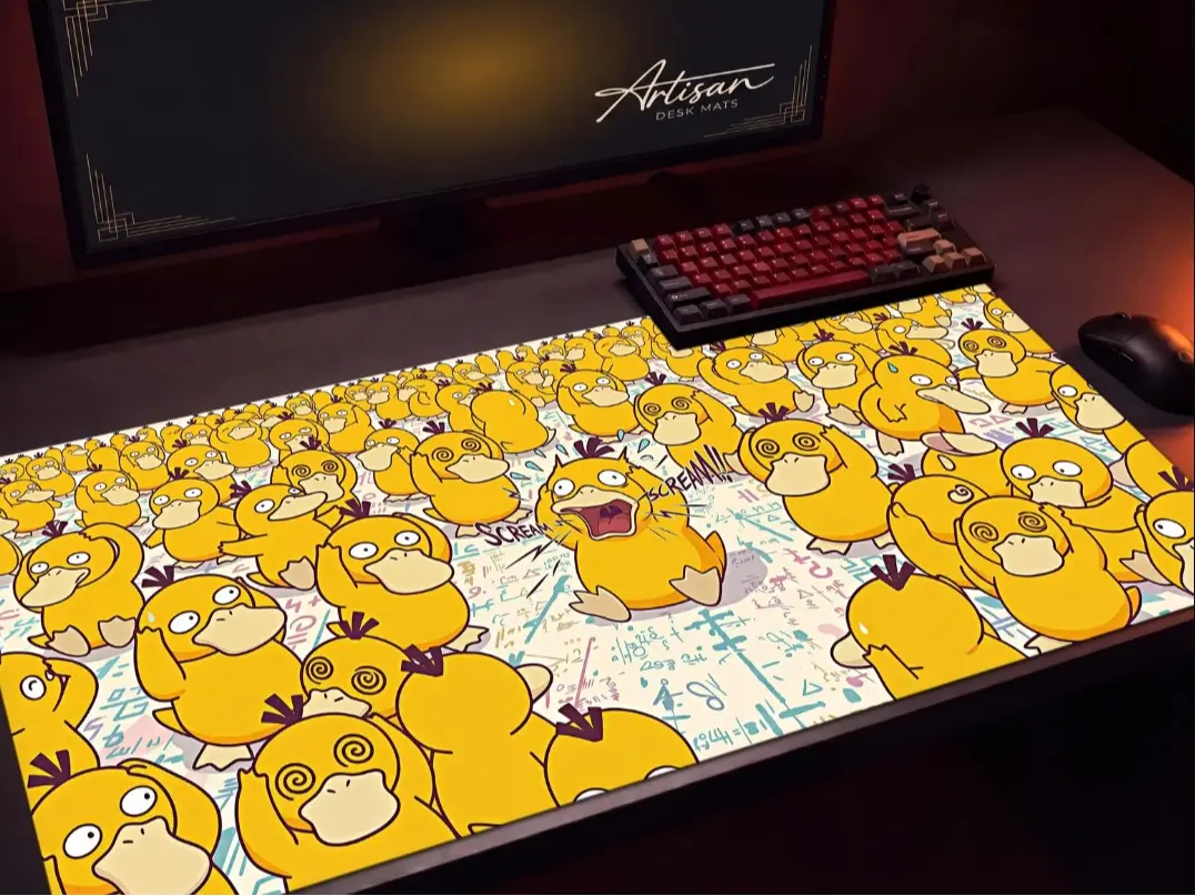 duck Desk Mat, Cute Gaming Mousepad, Funny Anime Gift
