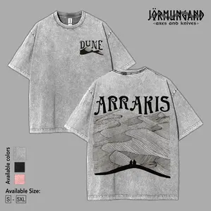 Dune Landscape with Paul and Chani, Comfort Colors, Front and Back, Unisex Garment-Dyed T-shirt, Multiple Colors