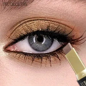 Two Tone Eyeshadow Gradient Blendable Glitter Eyeshadow Stick Waterproof Long Lasting Eye Makeup For Daily For Music Festival