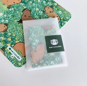 Noristudio Capybara Microfiber Lens Cleaning Cloth with Capybara Meadow Pattern