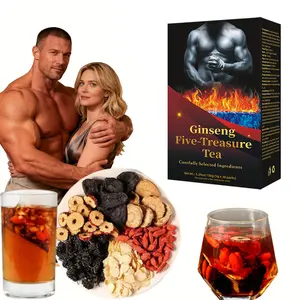 Ginseng Treasures Kidney Tea Traditional Chinese Herbal TeaBags Natural Organic Kidney Cleanse Detox for Women & Men