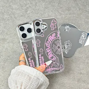 Stylish Mirror Phone Case — Compatible with iPhone 17/16/15/14/13/12/11 Pro/Plus/Pro Max Series. A sleek, premium case featuring a built-in vanity mirror—the perfect choice for gifting. (iPhone 17 Pro Case / iPhone 16 Pro Case)