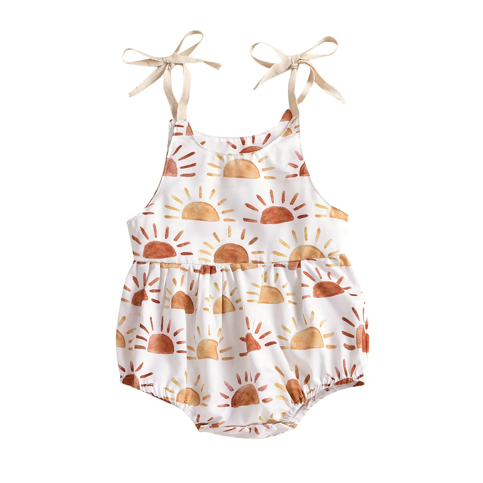 Summer Newborn Baby Clothes For Girls Cute Strap Romper Halter Jumpsuit Bodysuit Sleeveless Outfits Infant Clothing