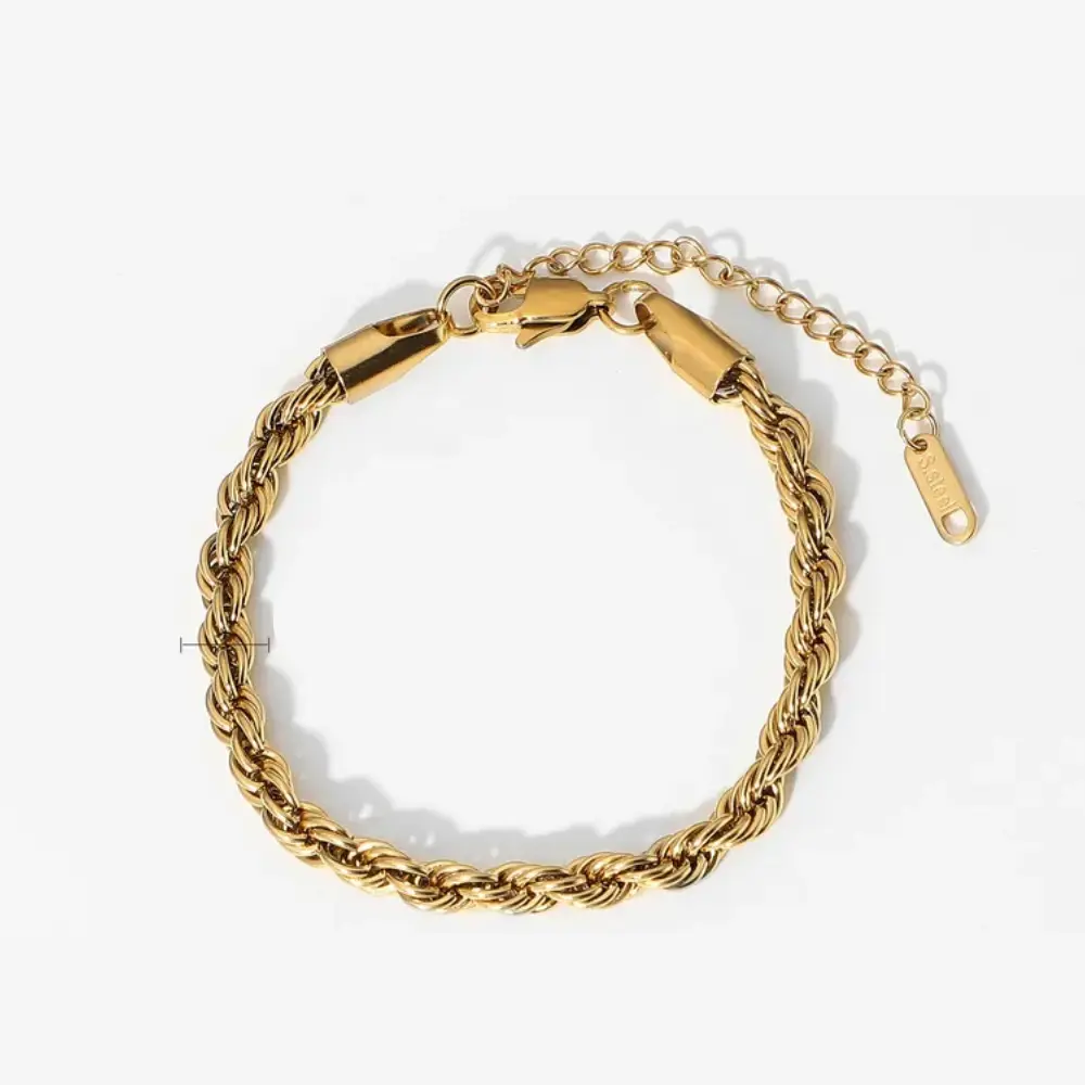 SOPHIA | Women's Rope Gold Plated Bracelet